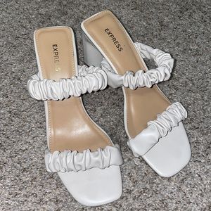 Express Cream Heels